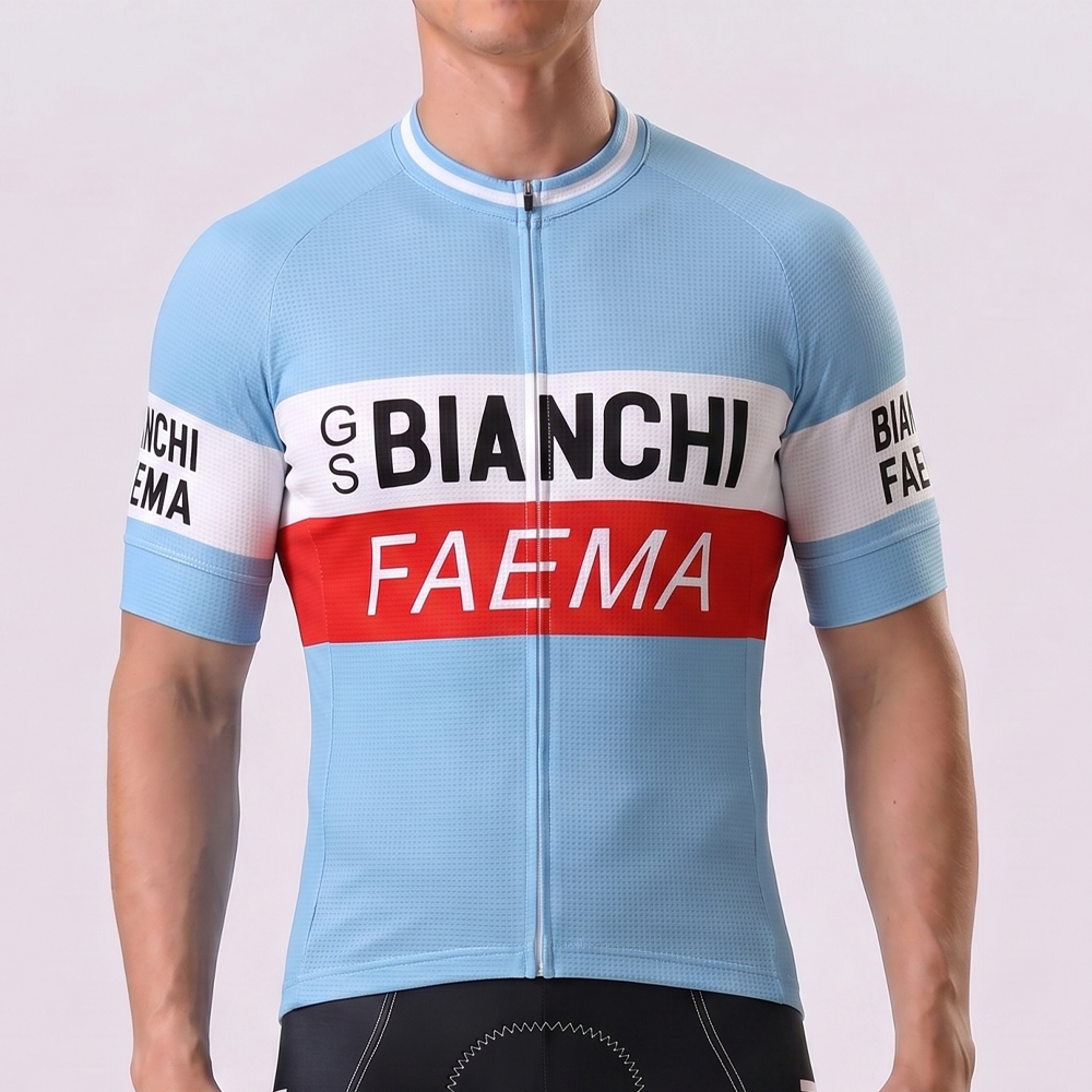 Bianchi FAEMA Short Sleeves Cycling Jersey