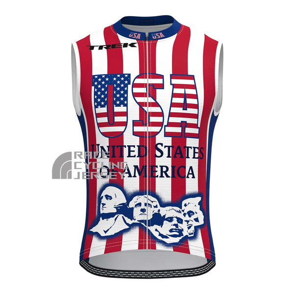 UNITED STATE OF AMERICA Sleeveless Cycling Jersey