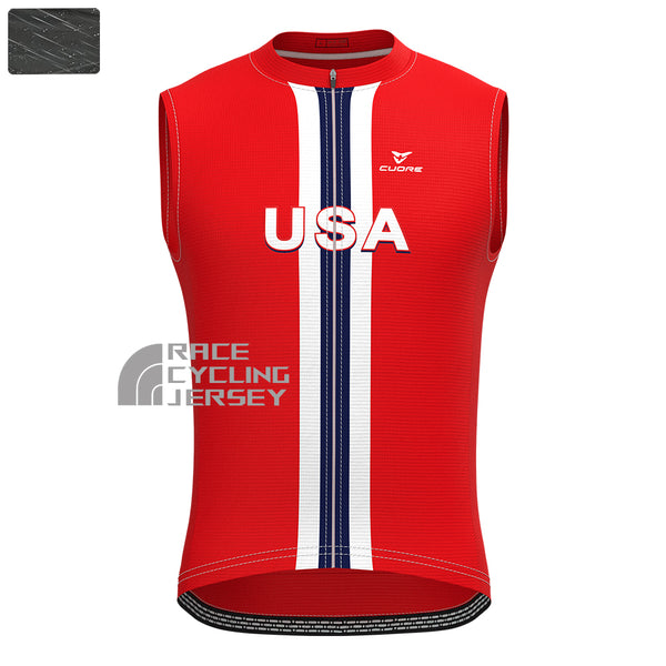 United States Windproof Sleeveless Cycling Jersey