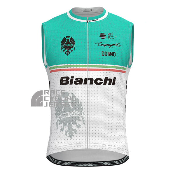 Blue Bianchi Sleeveless Cycling Jersey