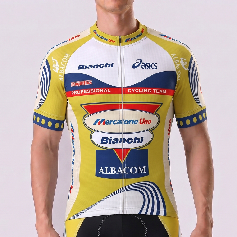 1999 Bianchi Short Sleeves Cycling Jersey