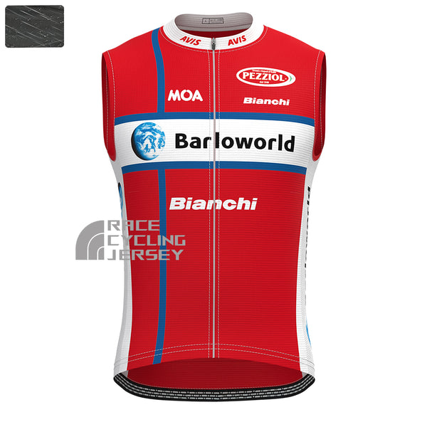 United State Red Windproof Sleeveless Cycling Jersey