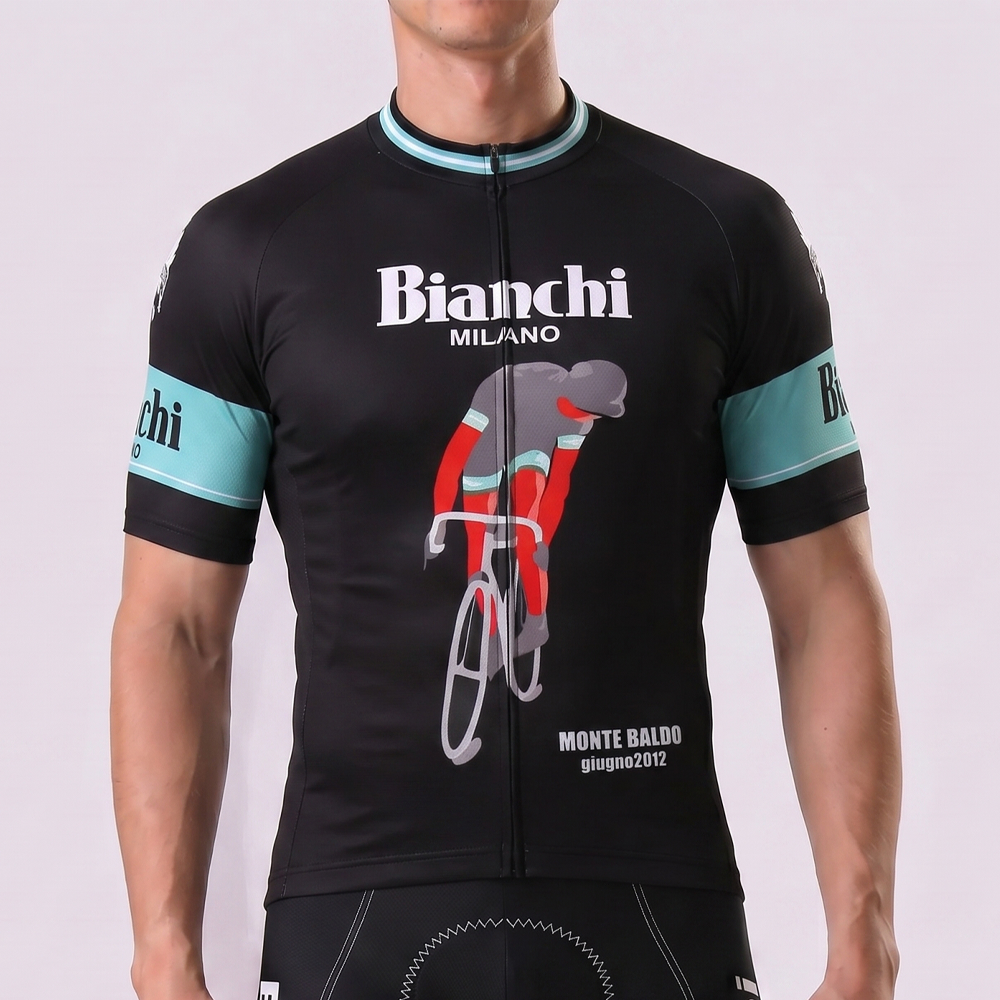 Rider Bianchi Short Sleeves Cycling Jersey