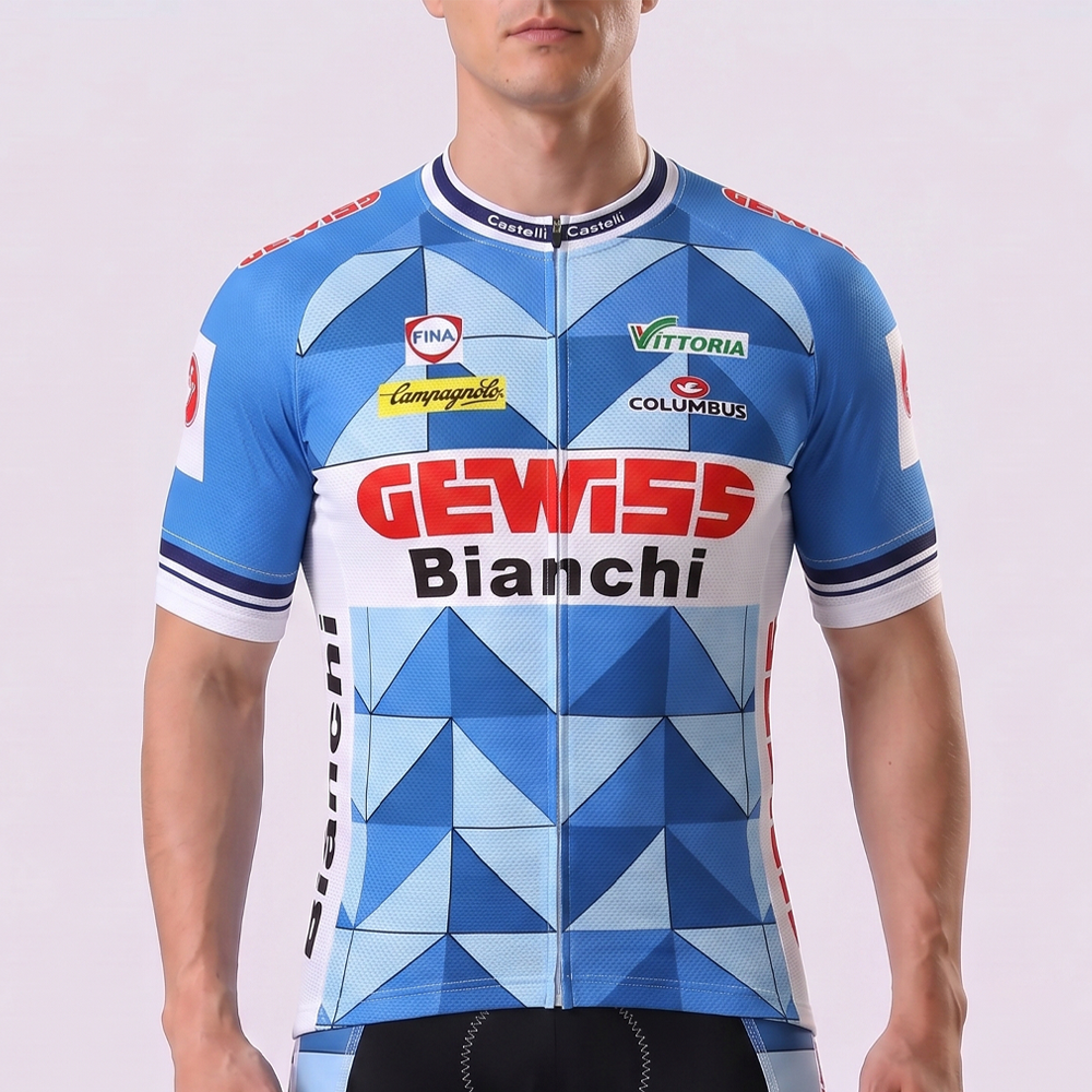 1988 Bianchi Short Sleeves Cycling Jersey
