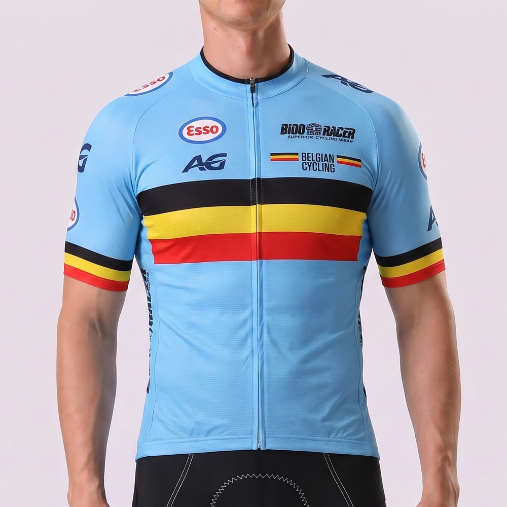 2018 Belgium Short Sleeves Cycling Jersey