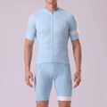 Baby Blue Short Sleeves Cycling Kits