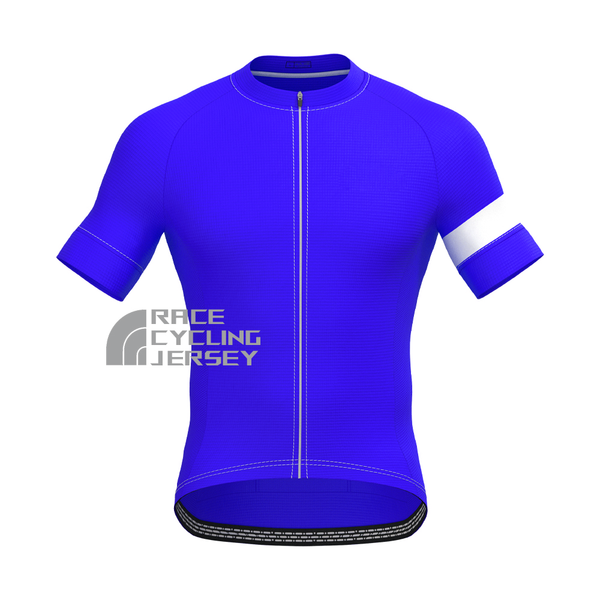 Dark Blue Short Sleeves Cycling Jersey