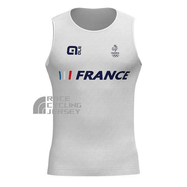 France White Cycling Vests