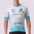 Stripes Bianchi Short Sleeves Cycling Jersey