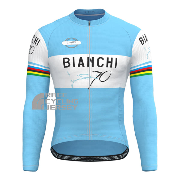 70 Bianchi Long Sleeves Cycling Jersey