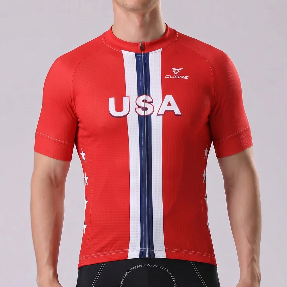 United States Short Sleeves Cycling Jersey