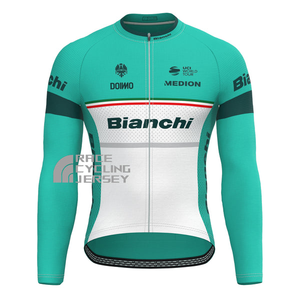 UCI Bianchi Long Sleeves Cycling Jersey