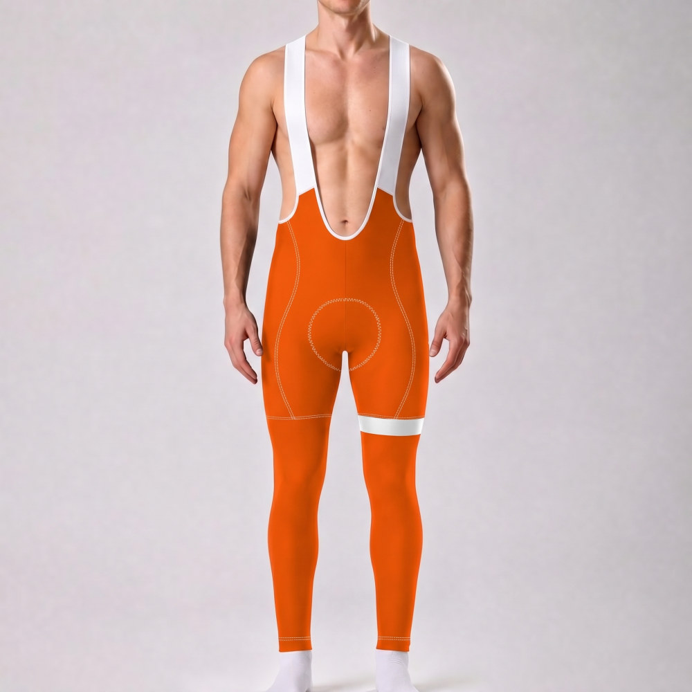 Macarons Orange Bib Cycling Pants