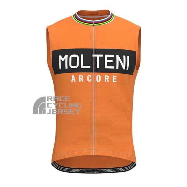 Orange MOLTENI Sleeveless Cycling Jersey