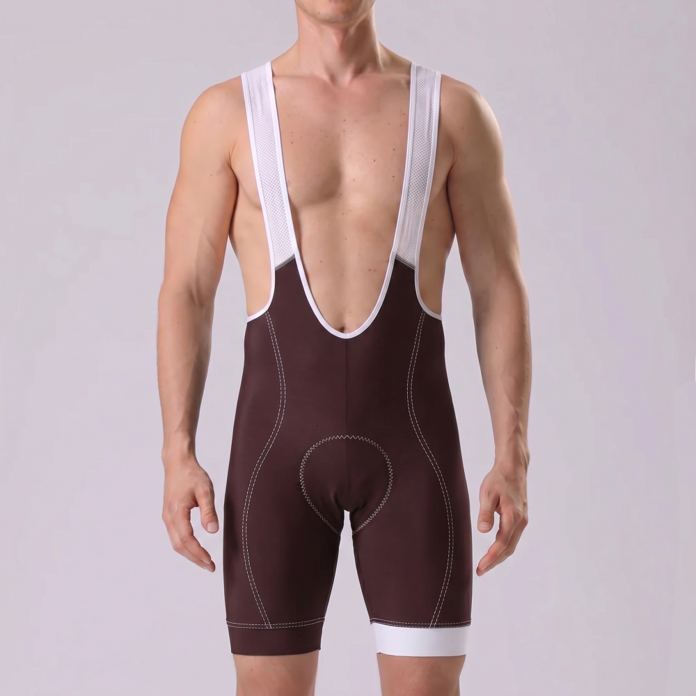 Dark Coffee Color  Bib Cycling Shorts