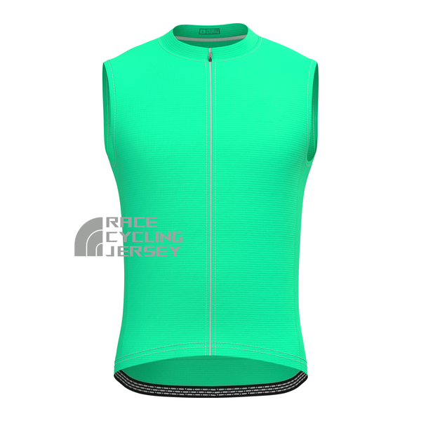 Fluorescent Green Sleeveless Cycling Jersey