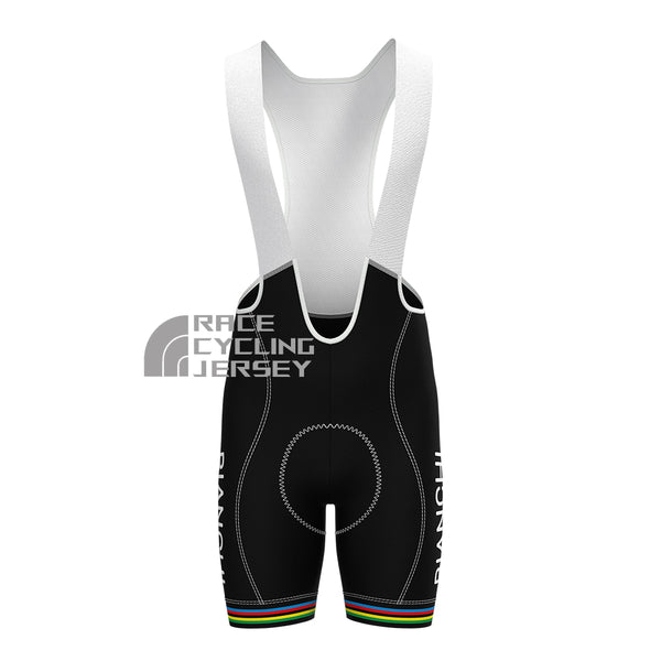 Stripes White Bianchi Bib Cycling Shorts