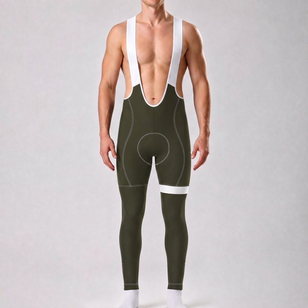 Army Green Bib Cycling Pants