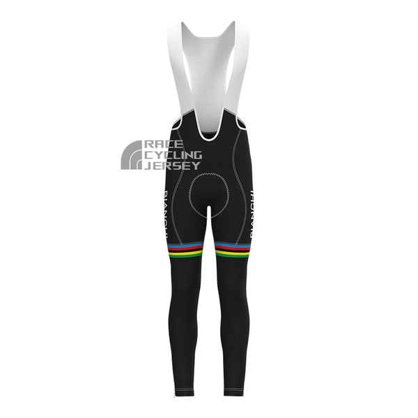 Stripes White Bianchi Bib Cycling Pants