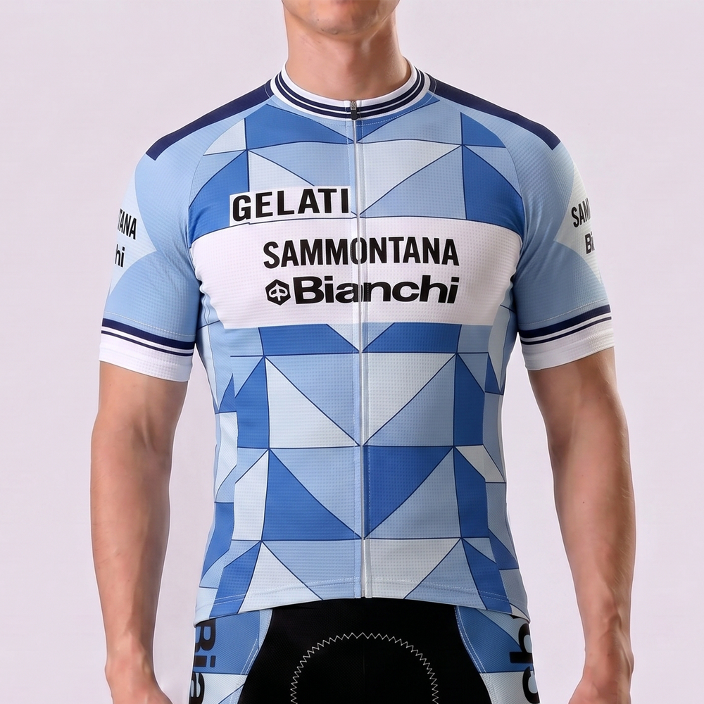 1986 Bianchi Short Sleeves Cycling Jersey