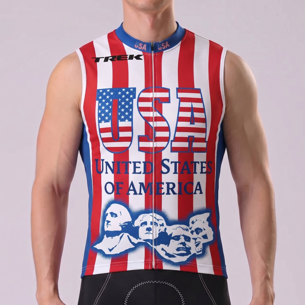 UNITED STATE OF AMERICA Sleeveless Cycling Jersey