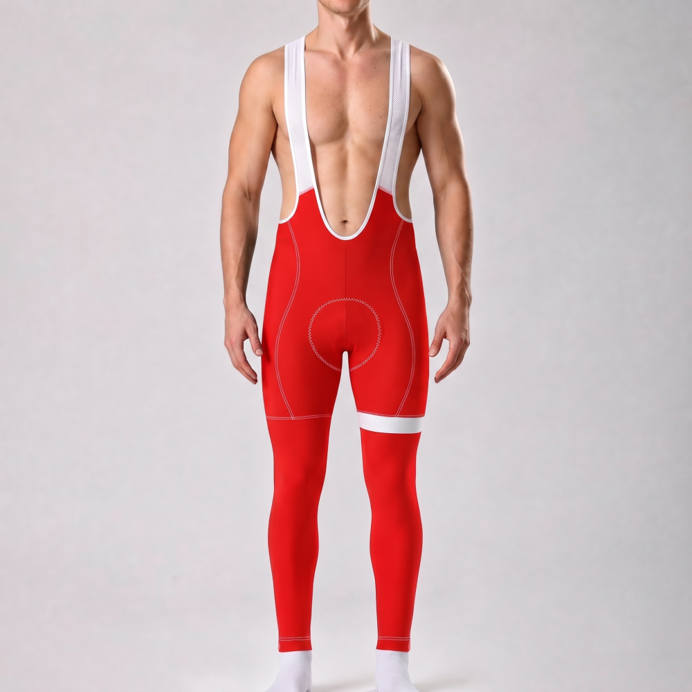 Red Bib Cycling Pants