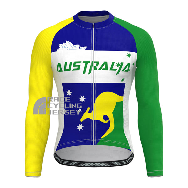 Kangaroo Australia Long Sleeves Cycling Jersey