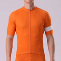 Macarons Orange Short Sleeves Cycling Jersey