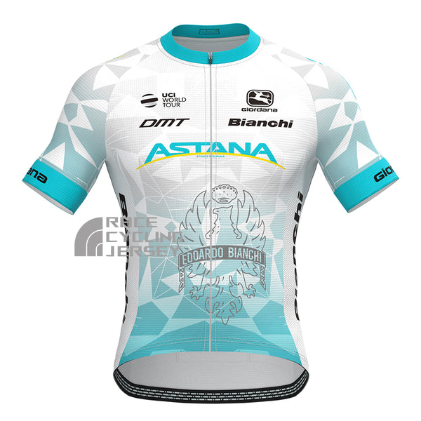 Stripes Bianchi Short Sleeves Cycling Jersey