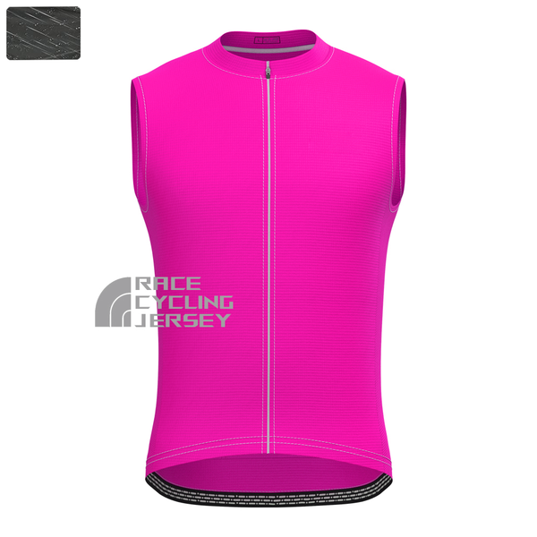 Rose Red Windproof Sleeveless Cycling Jersey