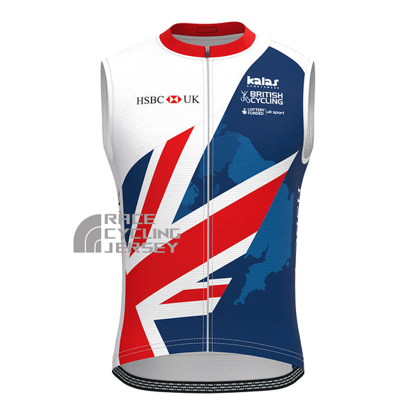 2017 United Kingdom Sleeveless Cycling Jersey