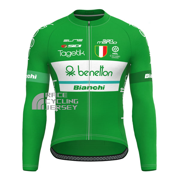 Benetton Bianchi Long Sleeves Cycling Jersey