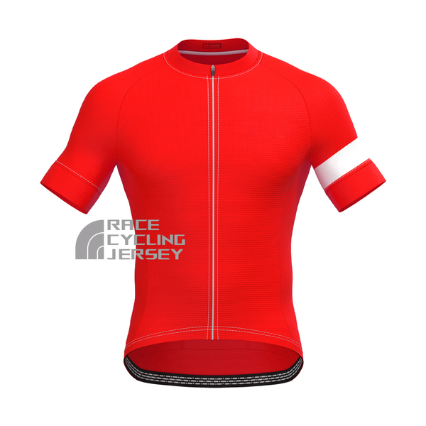Red Short Sleeves Cycling Jersey