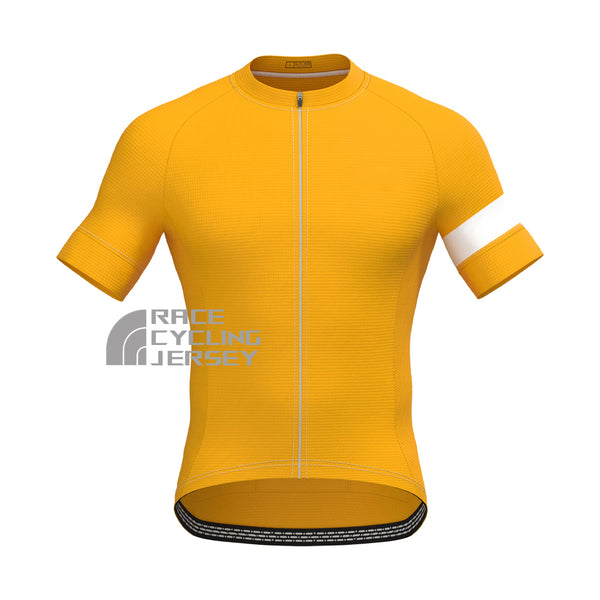 Orange Short Sleeves Cycling Jersey