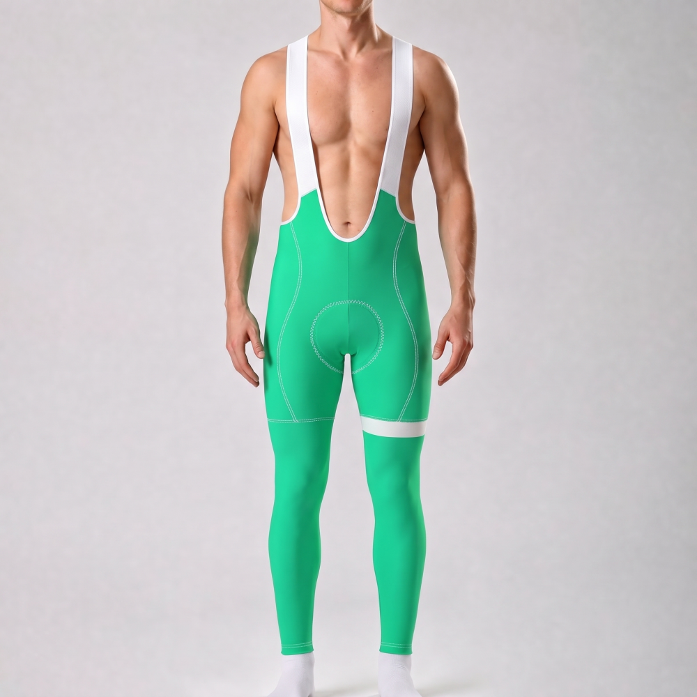 Fluorescent Green Bib Cycling Pants