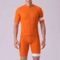 Macarons Orange Short Sleeves Cycling Kits