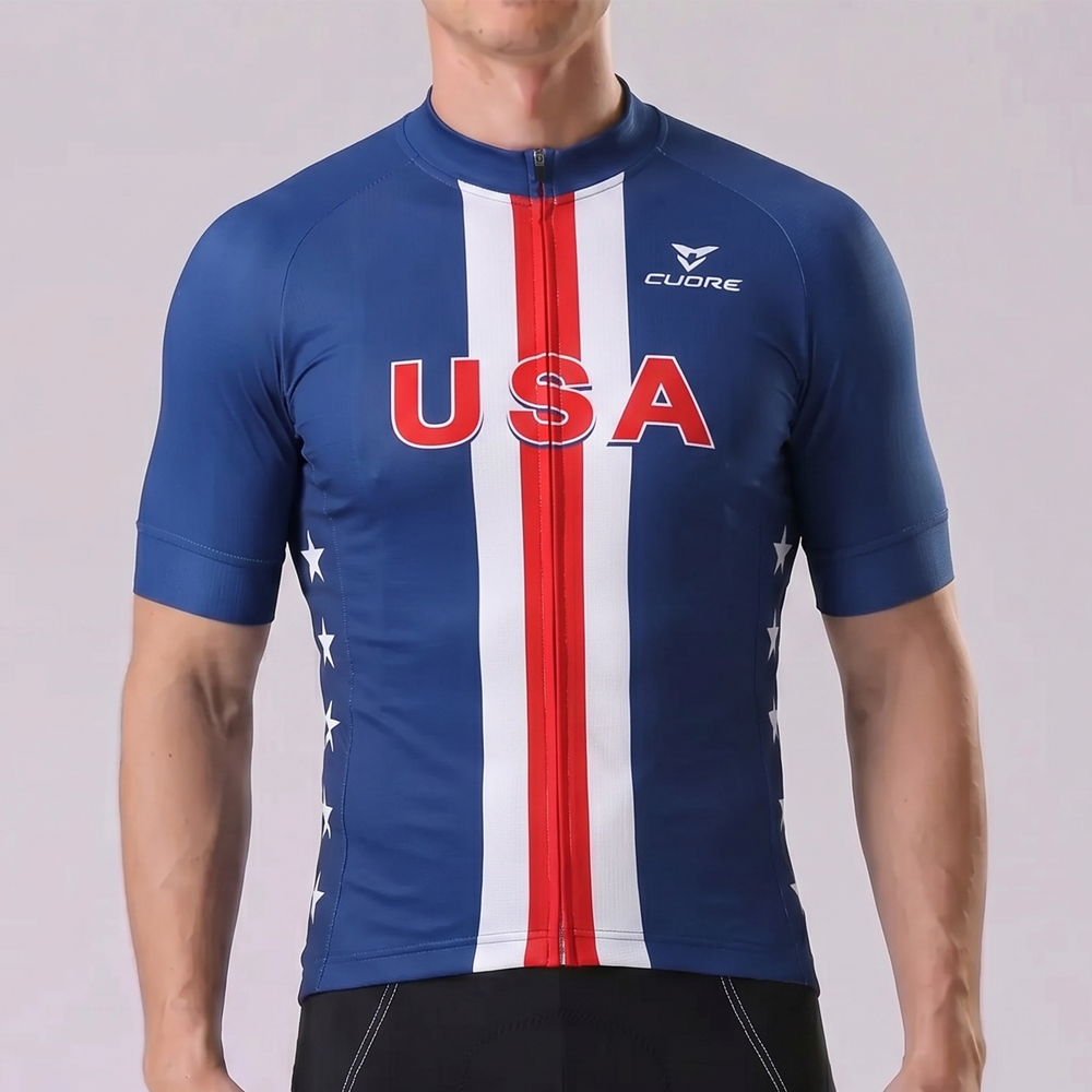 USA Short Sleeves Cycling Jersey