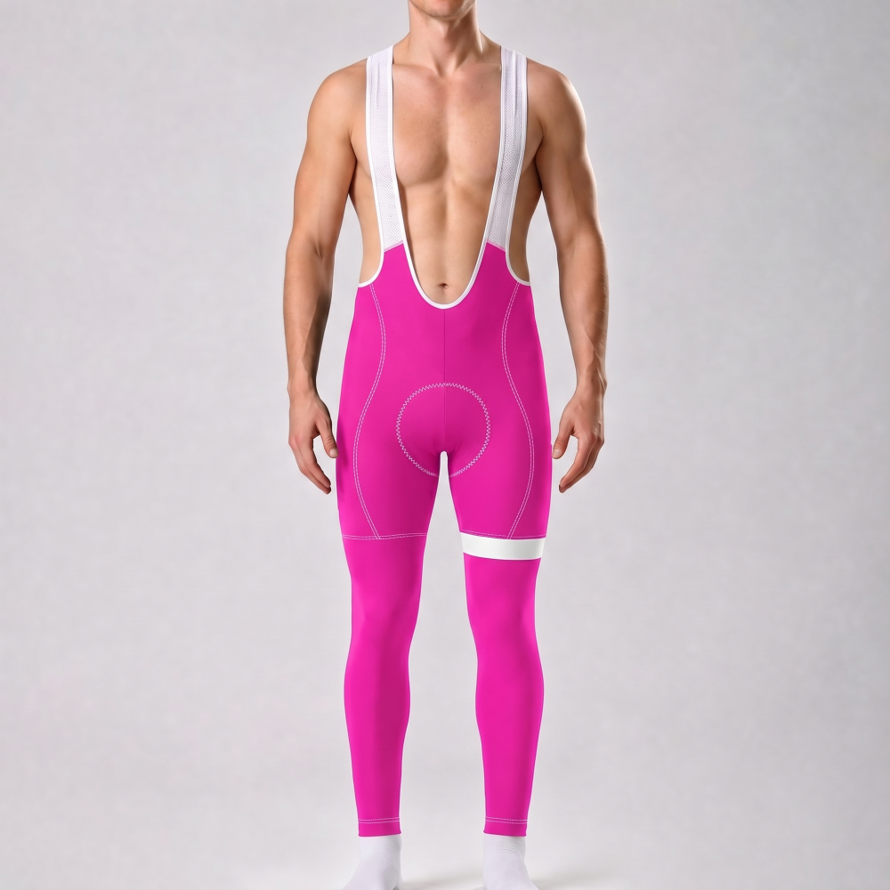 Rose Red Bib Cycling Pants