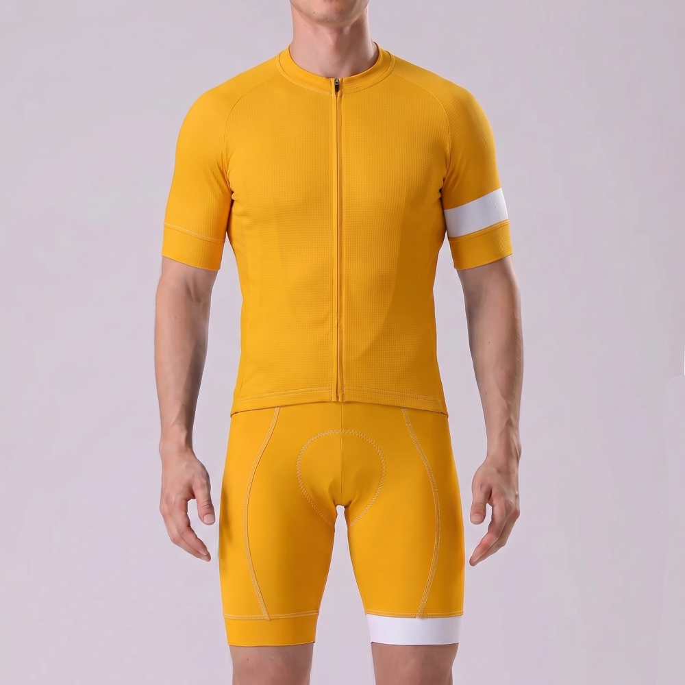 Orange Short Sleeves Cycling Kits