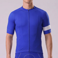Dark Blue Short Sleeves Cycling Jersey