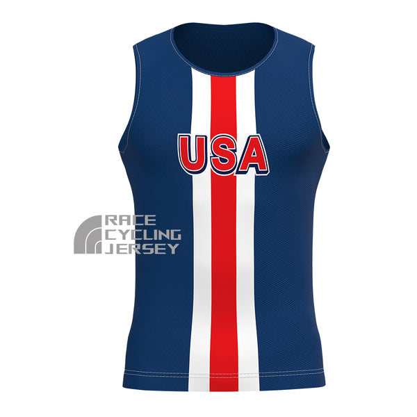 USA Blue Cycling Vests