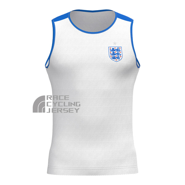 United Kingdom White Cycling Vests