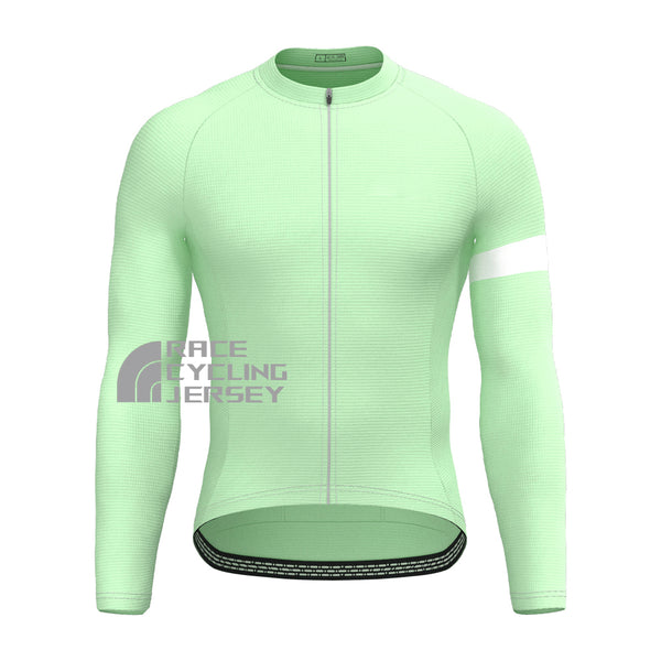Matcha Green Long Sleeves Cycling Jersey