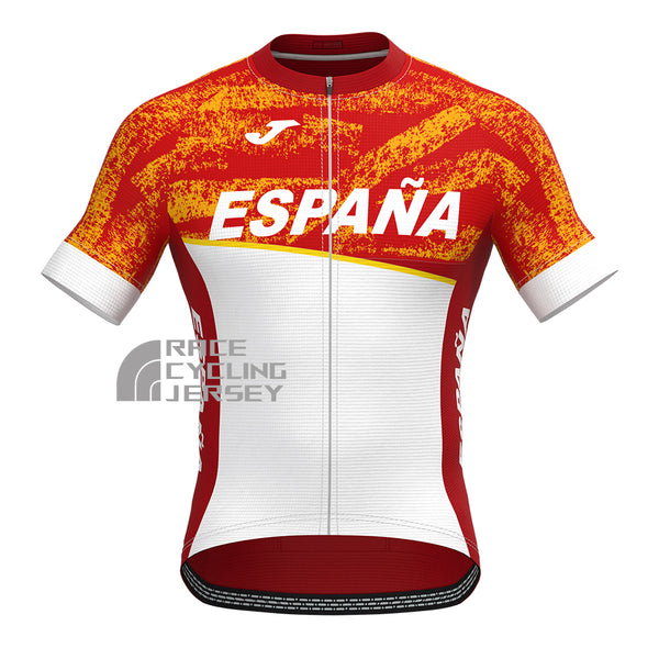 ESPANA White Short Sleeves Cycling Jersey