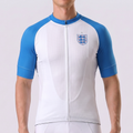 United Kingdom White Short Sleeves Cycling Jersey
