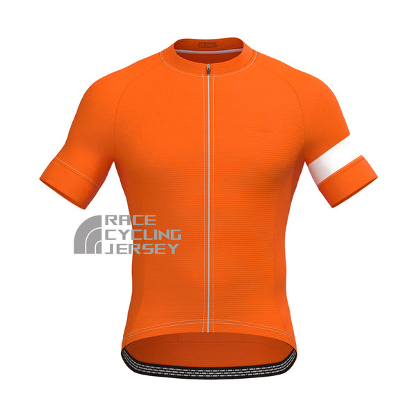 Macarons Orange Short Sleeves Cycling Jersey