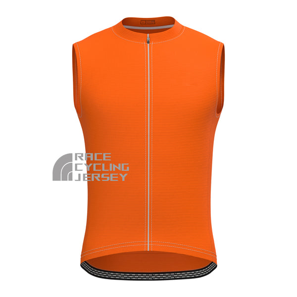 Macarons Orange Sleeveless Cycling Jersey