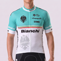 Blue Bianchi Short Sleeves Cycling Jersey