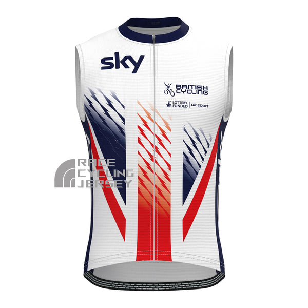2015 United Kingdom Sleeveless Cycling Jersey