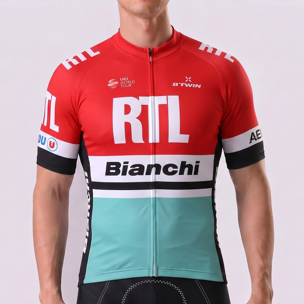 RTL Bianchi Short Sleeves Cycling Jersey